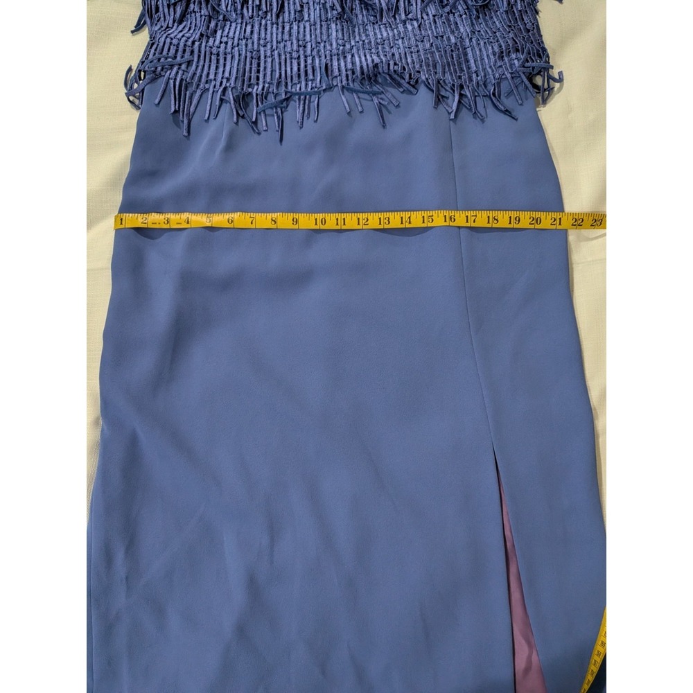 VTG Cattiva New York Lace Fringe Gown Mother Bride Wedding Guest Gatsby Sz 16W - Picture 6 of 9